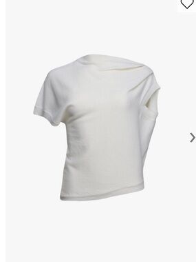 Róhe Frames Cream Asymmetric Top